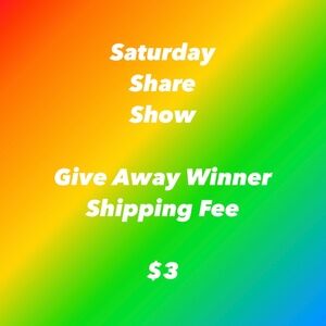 Shipping label for giveaway winners